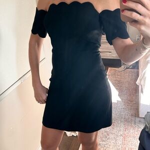 Club Monaco Black Off-Shoulder Sheath Dress